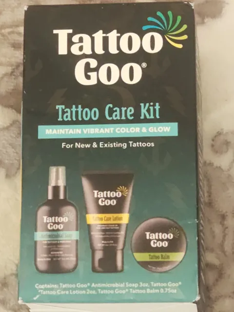 Tattoo Goo Aftercare Kit Antimicrobial Soap, Balm, Care Lotion SHELFWEAR E11A