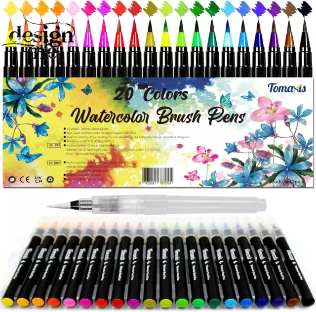 Pinselstift Set Aquarellpinsel Brush Pen Wassеrtankpinsеl Stifte Variable Spitze