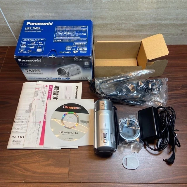 EXC] PANASONIC HDC-TM85 Silver Full HD 32GB Twin Memory Camcorder