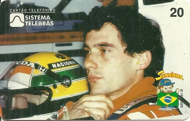 Rare / Carte Telephonique Prepayee Bresil - Formule 1 Ayrton Senna / Phonecard