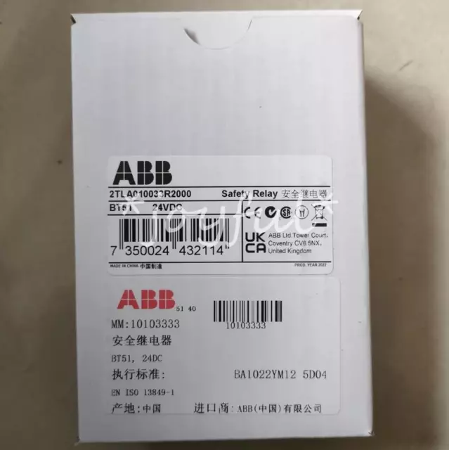 One ABB BT51 2TLA010033R2000 24VDC Relè di sicurezza nuovo