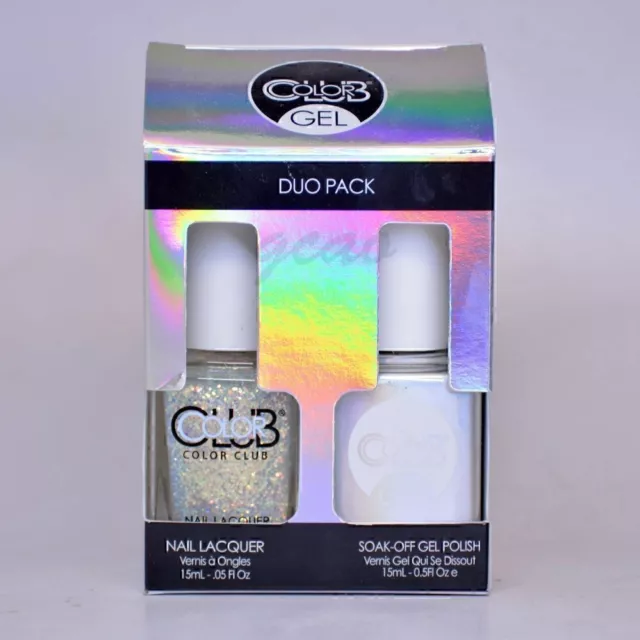 Color Club Matching Soak Off Gel + Nail Lacquer Polish Duo Snowflake WA06