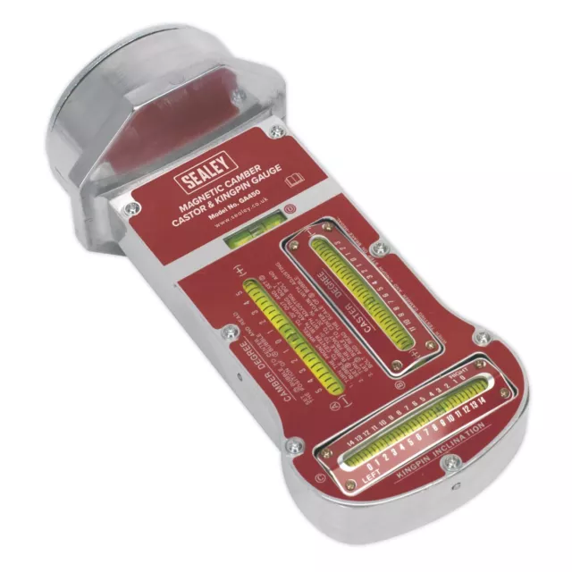 Sealey GA450 Magnétique Carrossage Roulette & Kingpin Jauge