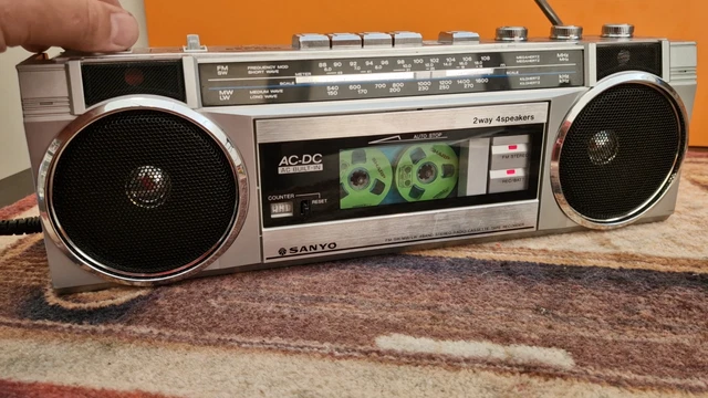Sanyo M7150LU GHETTOBLASTER BOOMBOX KOMPLETT ÜBERHOLTE