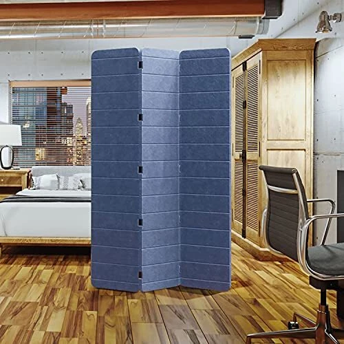 Cloud 9 Privacy Screen - 3 Panel, Blue, Pattern Finish (Room/Dividers/Now) | Roo