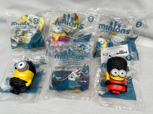 2015 Minions McDonald's Happy Meal Toys - Lot of 6