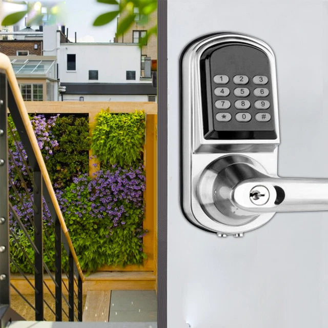 Keyless Digital Electronic Code Keypad Entry Door Lock with MF Card New