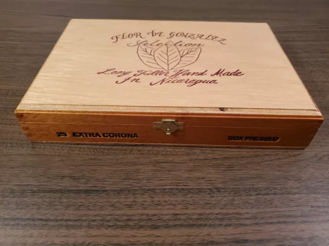 Flor De Gonzalez Wooden Cigar Box