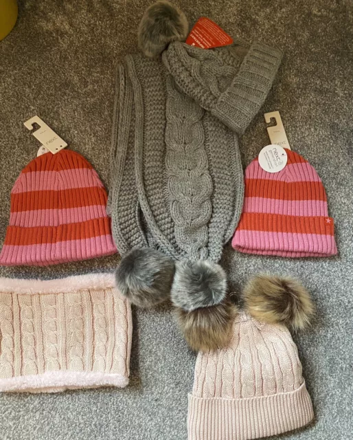 Unwanted Girls Gifts Hats, Hat& Scarf Snood All New Various Sizes Age 7 & Over