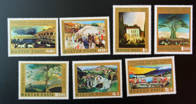 Timbre HONGRIE - Stamp HUNGARY Yvert et Tellier n°2315 à 2321 n** (Cyn15)