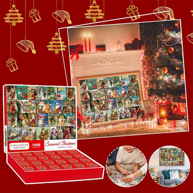 CHRISTMAS ADVENT CALENDAR Jigsaw Puzzle 1008PCS NEW 2024 US 21.46