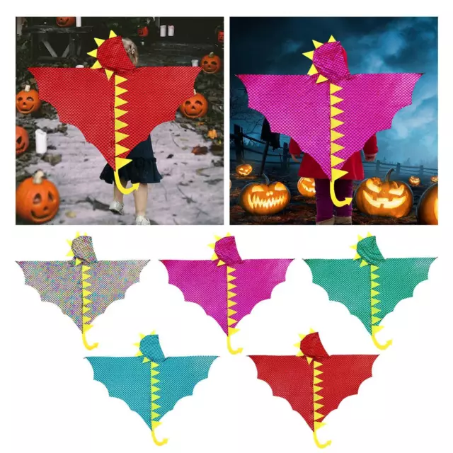 Cape de dinosaure pour enfants, vêtements à capuche de Dragon pour fête de