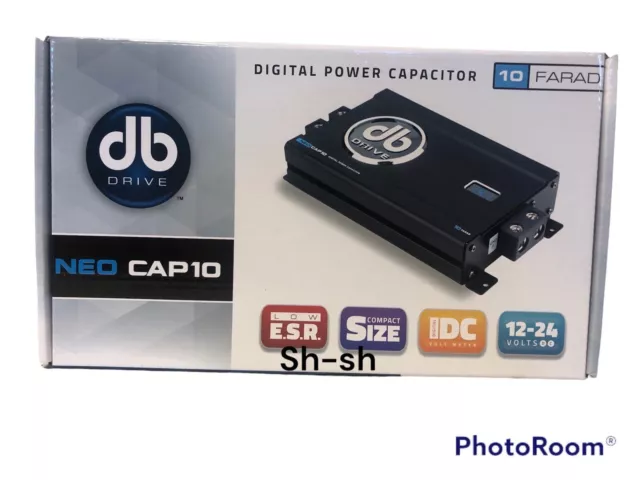 Db Drive NEO Cap 10 Farad Digital Power Capacitor (12-24 VOLTS) Free Shipping