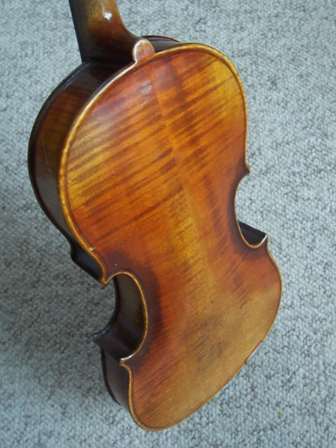 Antique Repaired Unmarked 4/4 Conservatory Violin & Case Antique Repaired Unmarked 4/4 Conservatory Violin & Case