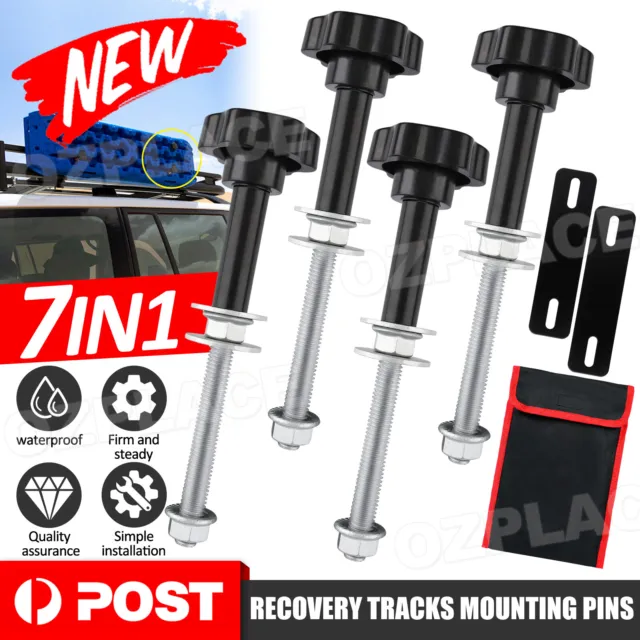 Mounting Pins Set Recovery tracks Holder Bracket Fixing 4WD Accessories