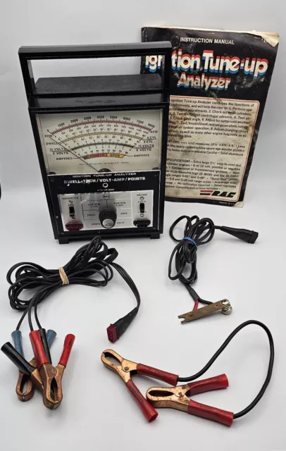 Vintage RAC Ignition Tune Up Analyzer Dwell-Tach Volt-Amp Points+  Untested