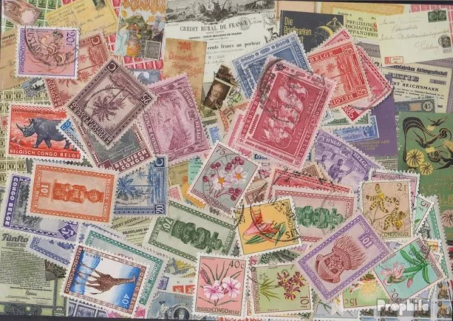 belge-congo jusqu'à ce que 1960 Timbres 50 différents timbres