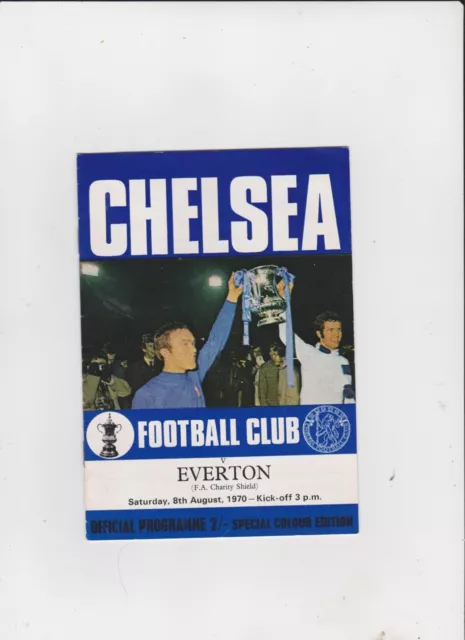 1970 F.A.Charity Shield.Chelsea v Everton.