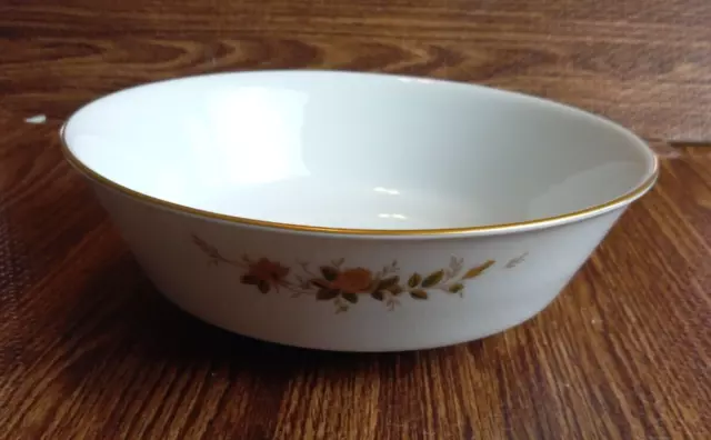 Noritake Ninon Gold Roses 8 3/4" Round Serving Bowl #6609