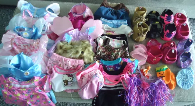 HUGE Build A Bear Workshop Clothes Shoes Accessories BABW Lot