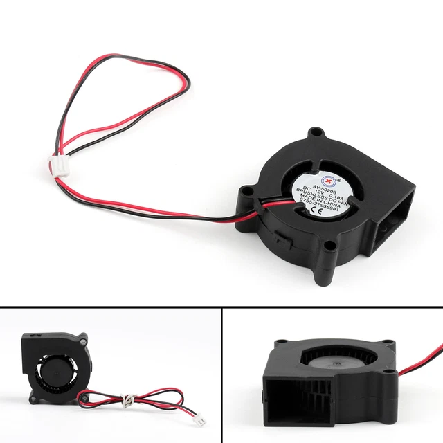 Brushless DC Cooling Blower Fan 12V 5020s 50x50x20mm 0.18A Sleeve 2 Pin Wire AUS