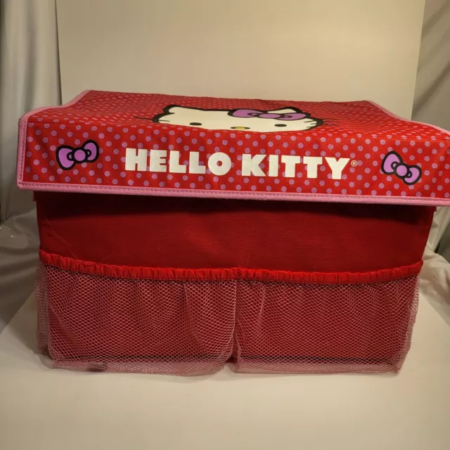 Sanrio Hello Kitty large Big Kids Toy Storage Chest Box Pink Fold up