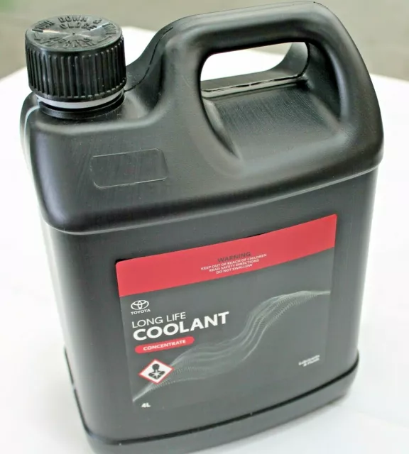 Toyota Coolant Long Life Anti Freeze Anti Boil 4L Red New Genuine Concentrate