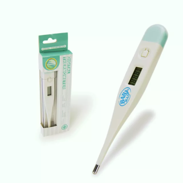 Digital Medical Thermometer Highly Accurate Oral/Body Adult/Kids Storage Case