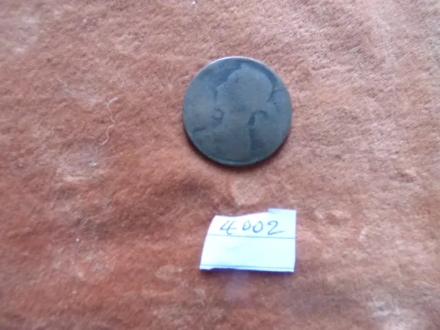 Victorian Bun Head Bronze Penny In Worn Condition- Date Unclear- (#4002)