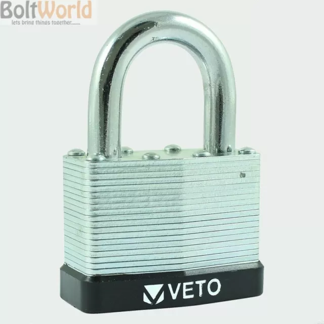 Veto Weatherproof Laminated Steel Padlocks Heavy Duty Padlock Lock Outdoor Shed