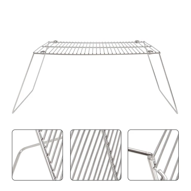 1 stück Mini Camping Grill Rack Robuste Mini Barbecue Net Outdoor Small Pot Rack
