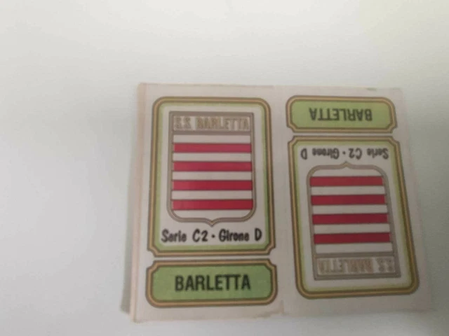 FIGURINA CALCIATORI PANINI 198182 Barletta Serie C2 Girone D N
