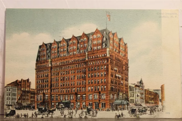 New York NY Buffalo Hotel Iroquois Postcard Old Vintage Card View Standard Post