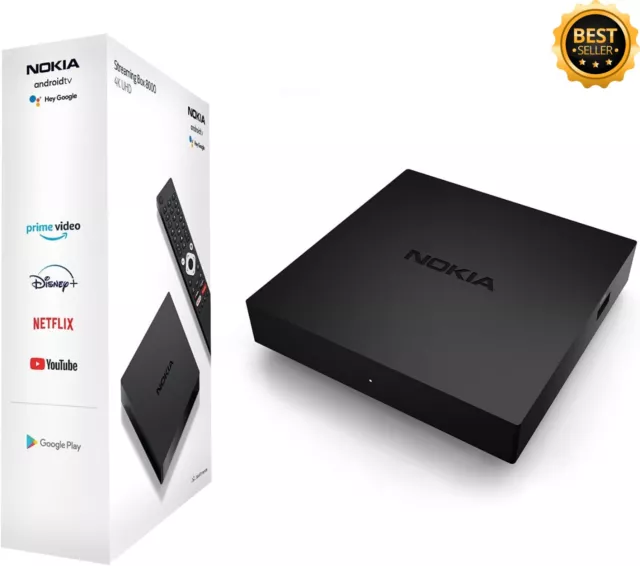 Streaming Box Nokia 8000 Android TV Smart Box Ultra HD 4K HDR Chromecast