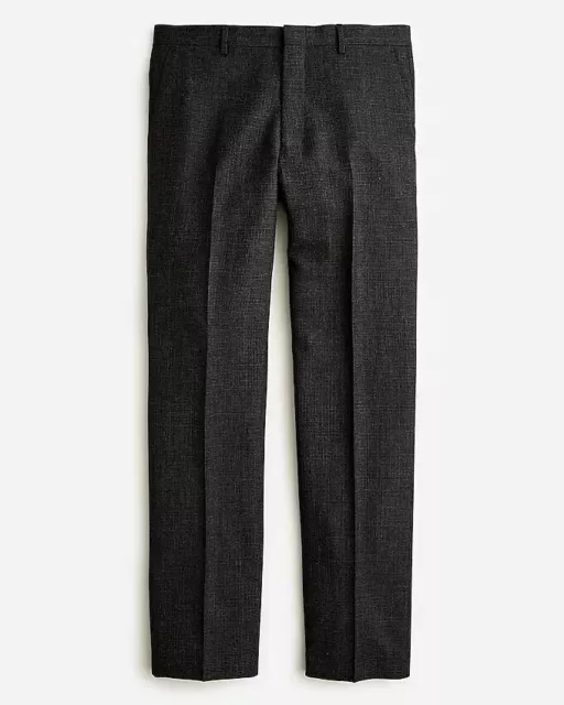 NWT J Crew Men's Crosby Classic Fit Suit Pant, High Twist Wool, 34Wx34L Charcoal