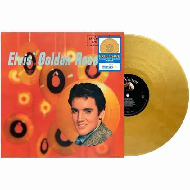 Elvis Presley Golden Records Vinyl New! Limited Gold Lp Hound Dog Jailhouse Rock