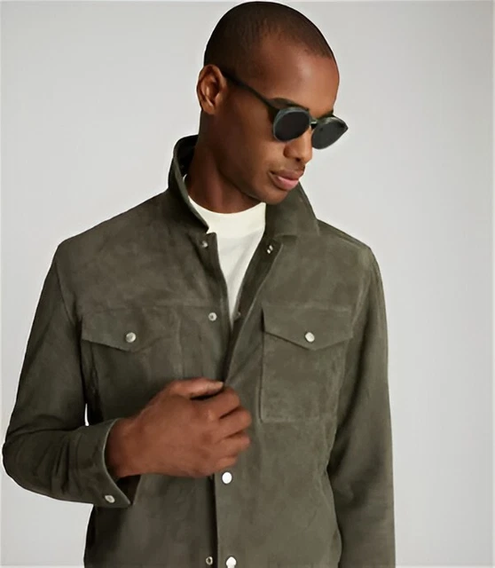 Reiss aries suede jacket sale