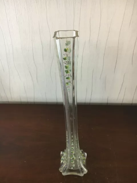 Vase soliflore en verre émaillé