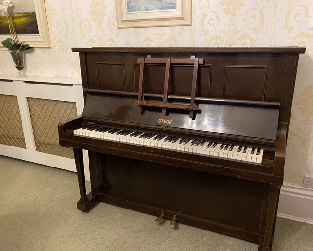 STECK UPRIGHT PIANO The Aeolian Company Ltd with Royal Crest Of