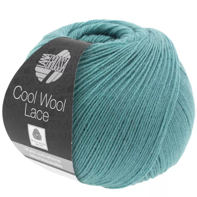 Wolle Kreativ! Lana Grossa - Cool Wool Lace - Fb. 5 minttürkis 50 g
