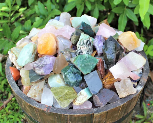 1000 Carat Bulk Mix Assorted Rough INDIA Mix Stones (Raw Natural Rocks)