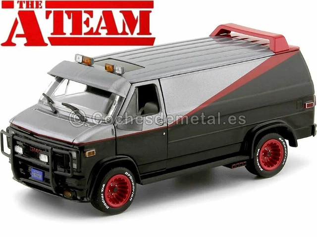 Greenlight 1:24 B.A.'s GMC Vandura Baujahr 1983 TV-Serie Das A Team 1983 87 Schwarz Rot Grau 84072