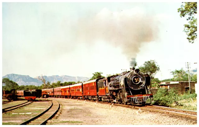 India Train #2328 YP Class 4-6-2 Pacific departs Ajmer Indian Railways 1979