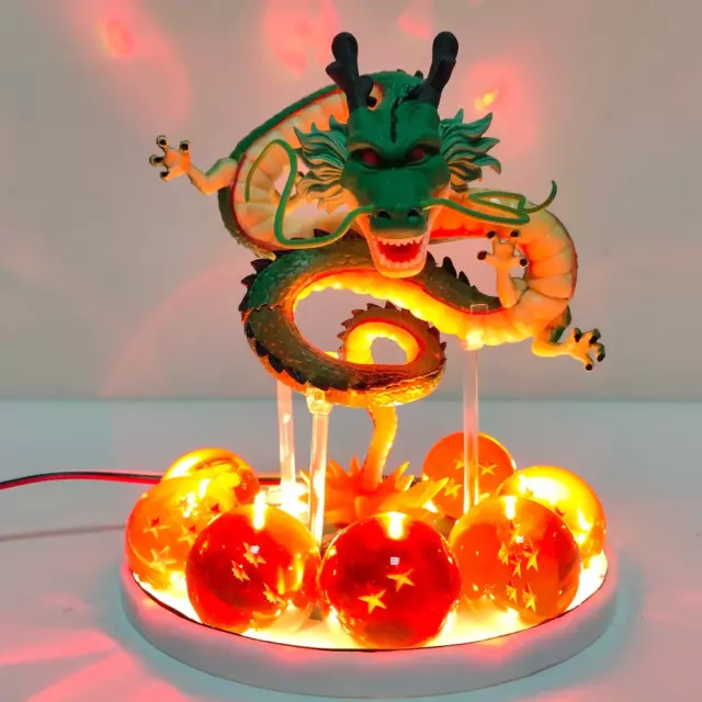 Dekoration Dragon Kugel Dbz Statue Mit Dragon Und -kugeln Kristall Helle