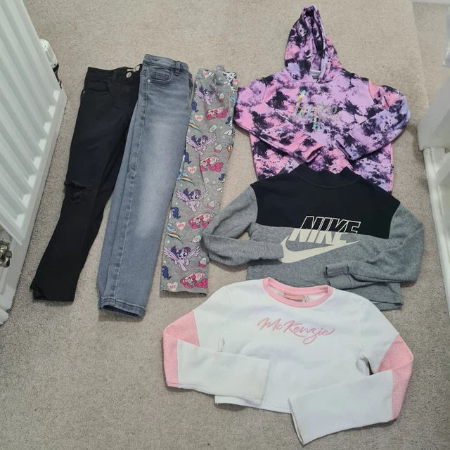 girls bundle jeans jumper 9-10 years vgc