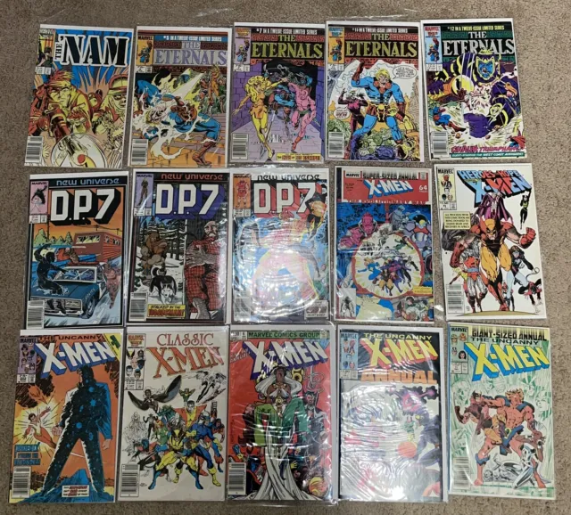 Marvel Comics Lot Uncanny X-men DP7 Eternals NAM Newsstand & Direct