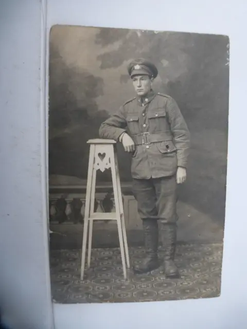 WW1 British Army Postcard  Officer or Soldier