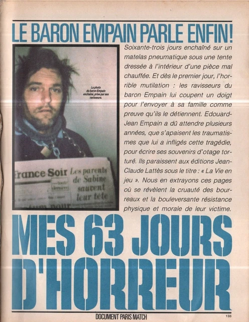 COUPURE DE PRESSE Clipping 1978 Le Baron Empain (6 pages ...