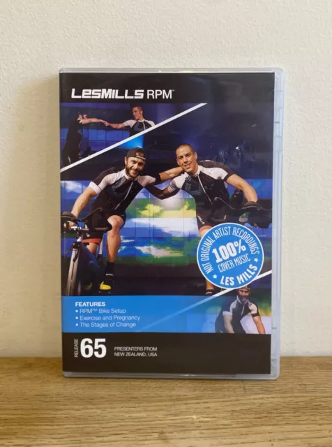 Les Mills RPM Release 65 DVD CD Workout Gym Cardio Cycling Fitness