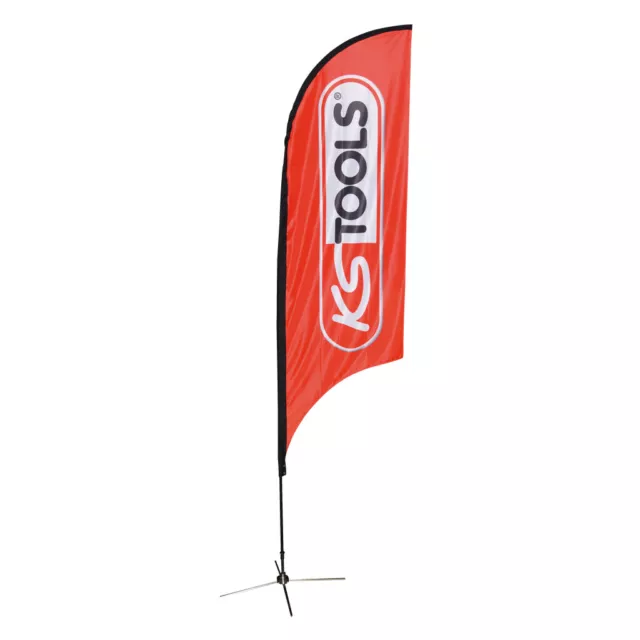 KS TOOLS Fahne "Beachflag", 3-tlg KS TOOLS Fan-Shop